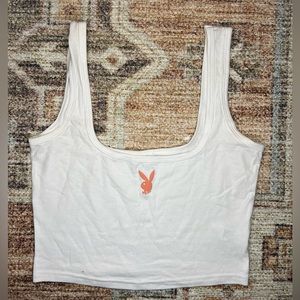 playboy tank crop size small